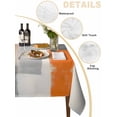 thumbnail image 5 of Modern Orange Beige Grey Rectangle Tablecloth, Abstract Geometric Oil Painting Waterproof & StainResistant Tablecloth, Washable Oil-proof Table Cover for Dining/Party/Wedding/Camping/Buffet 60x120 In, 5 of 9