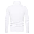 thumbnail image 3 of Men Slim Fit Turtleneck Sweater Casual Basic Knitted Long Sleeve Pullover Top Soft Comfort Winter Fashion, 3 of 6