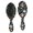 Game Controller Black Pattern-2, variant on Game Controller Brush, Detangling Hair Brush,Air Cushion Hair Comb, Round Tip Bristles Gifts for Daily Hair Care