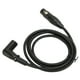 thumbnail image 2 of Cable XLR De ángulo Recto Macho A Hembra, Sonido Claro Resistente A La Suciedad Cable De Micrófono XLR Macho A Hembra De ángulo Recto 4.9 Pies Resistente Al Desgaste Para, 2 of 8