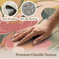 thumbnail image 6 of ODIKA 2'x3' Yellow Warm Blossom Harmony Artistic Washable Throw Rug Elegant Floral and Bird Motif, Nature Inspired for Hallway, Study Room, Non-Slip Low Profile, Flatwoven, 6 of 7