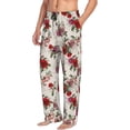 thumbnail image 6 of Rateoe Rose Flowers Pattern Men’s Ultra-Soft Comfy Pajama Lounge Pants Sleepwear,Comfortable Lounge Wear,lightweight Pajamas, Casual Home Wear-Small, 6 of 6