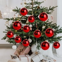 Tyidzon 6PCS Christmas Ball Ornaments Christmas Tree Decorations for Wedding Party Holiday Decorations 1.5 Inch