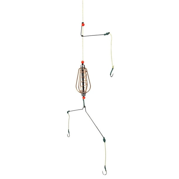 Spring Fishing Feeder Inline Method Feeder Carp Tench Baits Cage w/ Hook  30g 