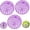 Purple, variant on 3 Pcs Chicken Balls Cage, Rolling Chicken Coop Ball for Backyard Grazing, Range Rolling Safety Ball Cage for Small Chicks, Birds, Hamsters and Parrots (Purple,20cm/7.87inch)