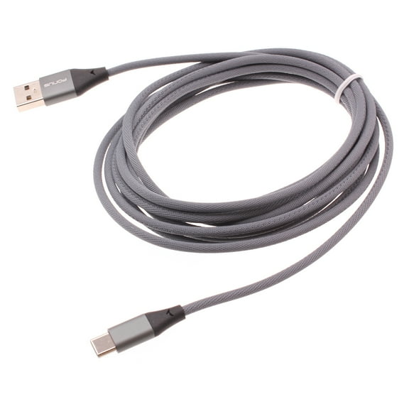 Extra Long 10ft Long USB-C Cable for Jitterbug Smart3 Phone - Fast Charger Power Cord Type-C Sync Wire W2K Compatible With Lively Jitterbug Smart 3 Model