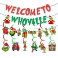 thumbnail image 1 of Welcome To The Christmas, Glittery Christmas Decorations Banners Winter Holiday Garland Photo Props Banner for Party Home Decorations, 1 of 7