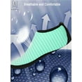 thumbnail image 6 of Gustave Unisex Barefoot Water Skin Shoes Strip Beach Sock Quick-Dry Aqua Water Socks For Beach Swim Surf Outdoor Exercise "S,Green", 6 of 9
