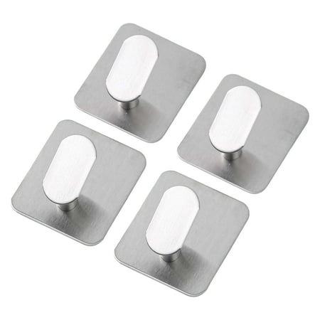 

Hesroicy Self-Adhesive Stainless Steel Storage Hook for Bathroom and Kitchen