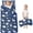 Dark Blue Christmas, variant on Dark Blue Christmas Animal Pattern Toddler Nap Mats for Kids Preschool,50"x20" Sleeping Mat Bag or Kids,Toddler Sleeping Bag,Toddler Nap Mat or Daycare
