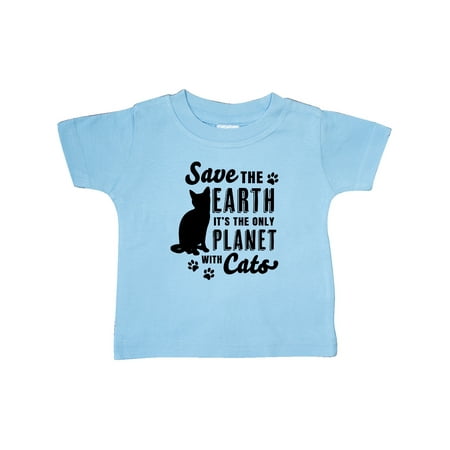 

Inktastic Save the Earth It s the Only Planet with Cats with Pawprints Gift Baby Boy or Baby Girl T-Shirt