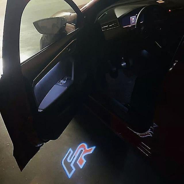 Lámpara LED con emblema para puerta de coche, proyector con logotipo, lámpara de bienvenida láser de cortesía para Seat Fr Alhambra Leon Mk1 2005-2006, accesorios para coche, logotipo B