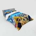 thumbnail image 3 of Ambesonne Fish Bedding Set 3 Pcs, Ocean Corals Goldfish, Twin, Turquoise, 3 of 3