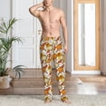 thumbnail image 3 of Cauagu Pumpkin Corn Daisy Mens Pajama Pants Sleep & Lounge Pants,PJ Bottoms with Pockets-XX-Large, 3 of 7