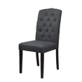 thumbnail image 4 of Queensons Clare Chaises de Salle à Manger, Gris Foncé (Ensemble de 2), 4 of 7