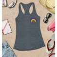 thumbnail image 3 of S4E Women's Rainbow Flag LGBTQ Gay Pride Racerback Slim Fit Small Charcoal, 3 of 4