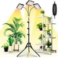 thumbnail image 1 of Grow Light with Stand Tri-Head LED Plant Light for Indoor Plants Full Spectrum LEDs Grow Lamp Timer Dimmable Levels Switch Modes Adjustable Tripod Stand - e, 1 of 7