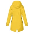 thumbnail image 4 of EliteGoogv Womens Hooded Trench Coats Long Belted Jackets For Women Travel Outerwear Casual Jackets Yellow L, 4 of 5