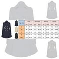 thumbnail image 3 of Gibobby Chaqueta Con Capucha para Mujer Gabardina para mujer con solapa de muesca, doble botonadura, gruesa, línea A, chaqueta con bolsillos (S 2XL) (Negro, S), 3 of 3