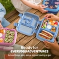 thumbnail image 6 of Bentgo + Bluey Kids Prints Leak-Proof, 5-Compartment Bento-Style Kids Lunch Box - Ideal Portion Sizes for Ages 3-7, Durable, Drop-Proof, Dishwasher Safe, & PFAS & BPA-Free Materials (Hearts & Crafts), 6 of 7