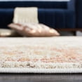 thumbnail image 4 of SAFAVIEH Valencia Maria Oriental Polyester Area Rug, Ivory/Rust, 6'4" x 6'4" Square, 4 of 8