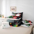thumbnail image 5 of Feelyou Cartoon Santa Claus Twin Bedding Sets 7-Piece, Green Xmas Tree Bedding Comforter Set, Dreamy Winter Christmas Reversible Sheet Sets, Ultra Soft Home Decor, 5 of 7