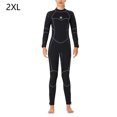 thumbnail image 2 of Traje de buceo de neopreno de neopreno Impermeable en traje de baño espesado 5 mm Atrás Zip Snorkel Deportes de agua Manténgase caliente para nadar Mujer surf, negro xxl Advancent OD019356-06, 2 of 7