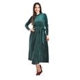 thumbnail image 1 of Vestido midi de terciopelo Roman Fashion /Juvenil, 3826 (Verde) verde oscuro G, 1 of 4