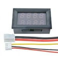 thumbnail image 3 of 4-Bit DC 0-100V 10A Voltmeter Ammeter Blue+Red LED Amp Dual Volt Meter Gauge, 3 of 7