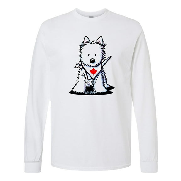 Inktastic Canada Day Westie Long Sleeve T-Shirt