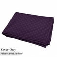 thumbnail image 5 of Indigo Floor Pillow Lounger Cover, Oriental Design with Floral Swirl Leaf Details Image Print, Nap Mat Printed Fabric Case for 5 Pillows, 88" x 36", Eggplant Purple, by Ambesonne, 5 of 5