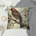 thumbnail image 2 of GOSMITH  Vintage Bird Pillow Covers Birds On The Branch with Inspirational Words/Sing/Love/Dream/Fly Cushion Cover Home Decorative Pillowcases Dream Birds, 2 of 5