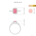thumbnail image 5 of ANGARA Lab Grown Pink Diamond Halo Ring for Women in 925 Sterling Silver (Size-5x3mm| Clarity-VS) | April Birthstone, Anniversary, Jewelry Gift for Women | Lab-Grown Pink Diamond Ring, 5 of 7