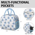 thumbnail image 6 of Lunch Bag Lunch Box for Women Reusable Insulated Lunch Bags,Water-Resistant Blue Crabs Repeat Cooler Lunch Tote Bag, Large Capacity for Work Travel Picnic, 6 of 6