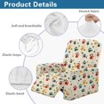 thumbnail image 5 of FOR U DESIGNS Colorful Dog Paw Print Recliner Chair Covers with Arms, Polyester Lazy Boy Recliner Covers Anti-Slip Living Room Chair Protector Slipcover for Pet,Kids, 5 of 8