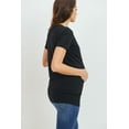 thumbnail image 3 of LaClef Jersey Round Neck Short Sleeve Maternity Top, 3 of 5