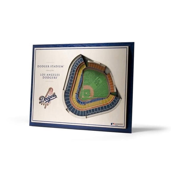 Los Angeles Dodgers 17'' x 13'' 5-Layer 3D StadiumViews Wall Art