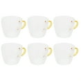 thumbnail image 1 of YLSHRF 6 Pcs Tasse à Thé en Verre Résistant à la Chaleur avec Poignée Accessoires pour Maison de Thé, 1 of 8
