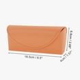 thumbnail image 4 of Unique Bargains Arc Edge Eyeglasses Case Portable Eyeglasses Storage 6.5"x2.68"x1.57" Orange, 4 of 5