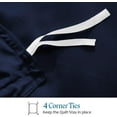 thumbnail image 7 of VEGAS HOTEL COLLECTION Classic Egyptian Cotton 1-Piece Duvet Cover { Zippered Closure } 1000 Thread Count- Fabulous Solid Looking Color Navy Blue - King Size, 7 of 7