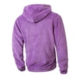 thumbnail image 6 of Yusimy Men's Solid Color 2-Piece Fuzzy Hoodie Set Zipper Pocket Long Sleeve Hooded Sweatshirt & Pants Casual Warm, 6 of 9