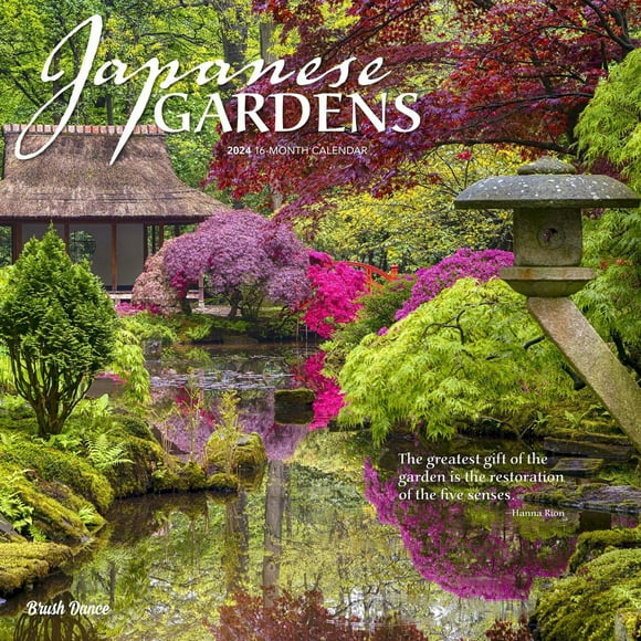 Brush Dance Jardins japonais 2024 Mur Carré 30.48x60.96 CM, 9781975469962