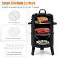 thumbnail image 6 of Spaco 3-in-1 Charcoal BBQ Grill Cambo with Built-in Thermometer, Camp Stove for Outdoor Cooking, 6 of 8