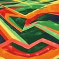 thumbnail image 6 of HAOXIT Round Fitted Tablecloth with Elastic Edge Design Table Cover Compatible with Abstract Retro Psychedelic, Waterproof Oil-Proof Table Cloth Stain-Resistant Wipeable for Round Table 46-50, 6 of 8
