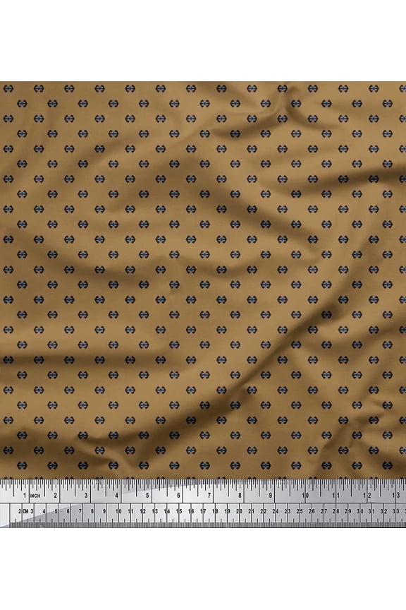 Rayon Fabric Two Sided Arrow Shirting Printed Craft Fabric by The Yard 42 Inch Wide