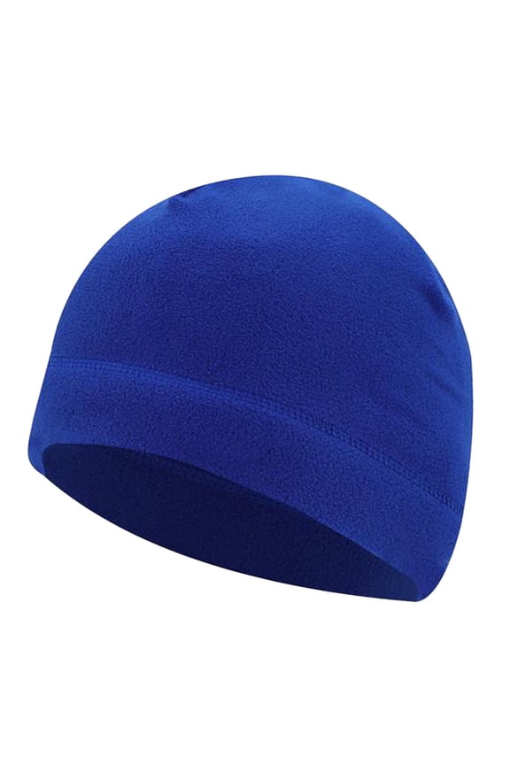 Breathable Winter Beanie Hats Caps Ears Cover Lightweight Thickened Headwear Men Skull Hat for Hiking, Running, Bike, Jogging, Cycling Blue