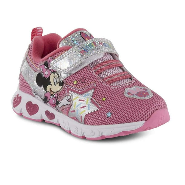 Toddler Girls' Minnie Mouse Light-Up Sneaker Shoes, 7 - Walmart.com
