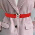 thumbnail image 2 of Bunblic Ceinture Élastique pour Femmes Ceinture de Robe Décontractée Durable Simple Décoration de Vêtements Ceinture Cintrée pour Rendez-Vous Cadeau d'Anniversaire Rue Rouge, 2 of 8
