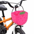 thumbnail image 1 of Quzzie Children Bike Basket Kids Bicycle Basket Accessories Adorable Portable Riding Sundries Container Funny Girls Carrier Rose Red, 1 of 8