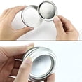 thumbnail image 3 of Mason Jar Lids Canning Lids Regular Mouth with Silicone Seals Rings Fits Ball, Kerr Jars Split-type Leak Proof, Silver/24 Count (Only Lids), 3 of 7
